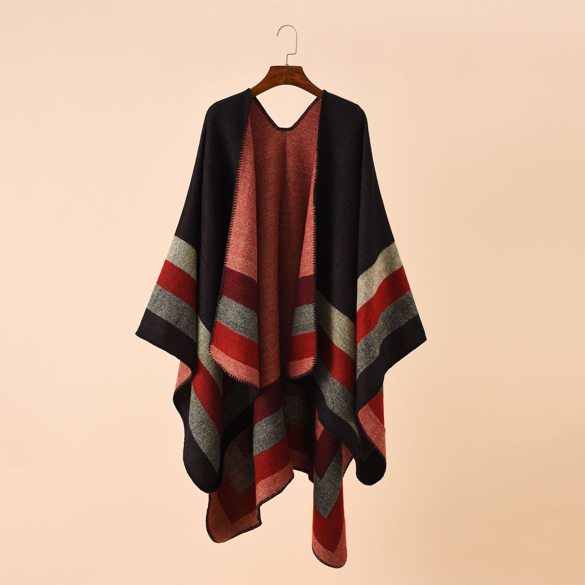 Cashmere Scarf Wrap - Ponchos et Capes à carreaux chauds