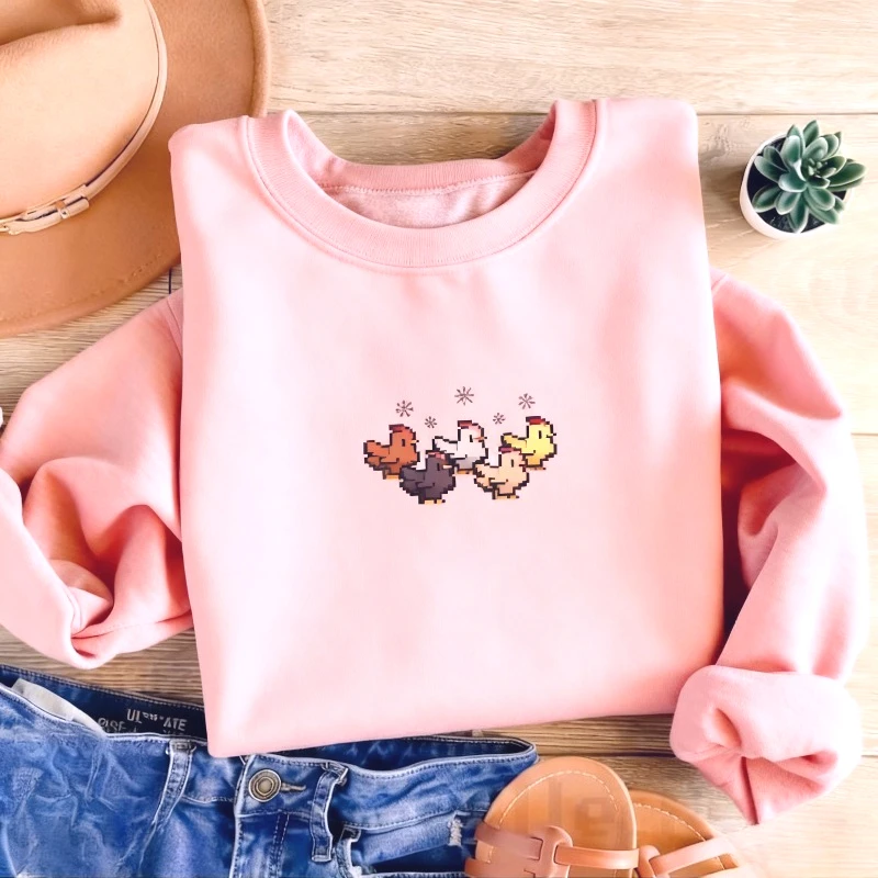 Winter Clothing Stardew Valley - Sweat-shirt de noël poulet Stardew Valley,