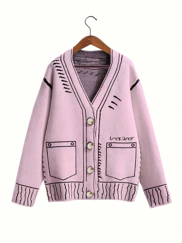 Winter Clothing Deals - Cardigan boutonné grande taille pour femme,