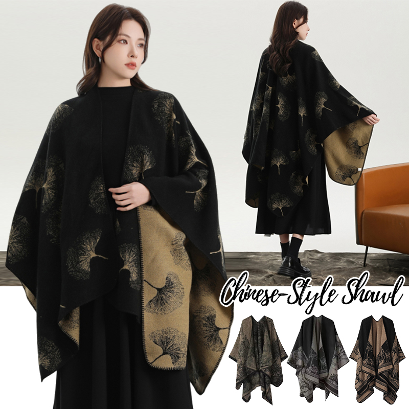 Winter Clothing Ideas For Women - Châle tricoté imprimé pour femmes, écharpe