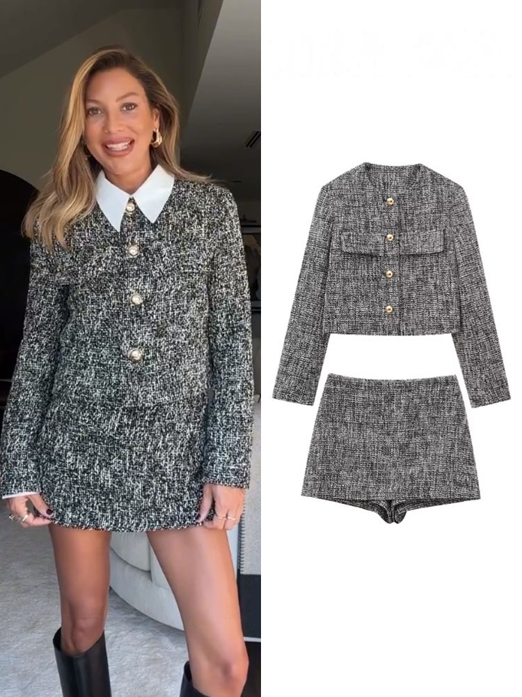 Winter Clothing Deals - HH femmes 2 pièces ensemble Plaid