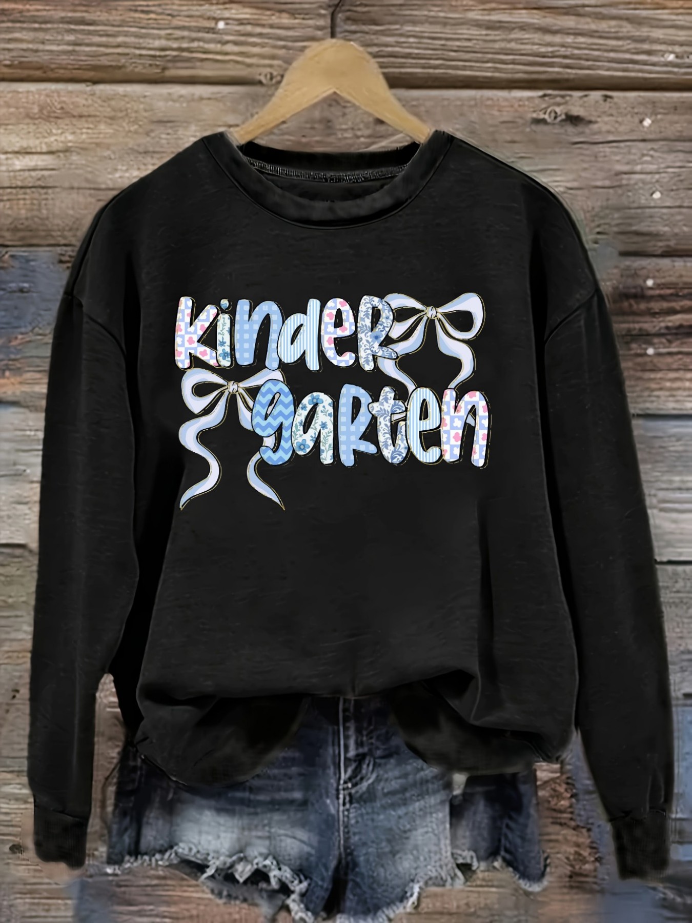 Winter Clothing Kindergarten - T-shirt décontracté à manches longues et