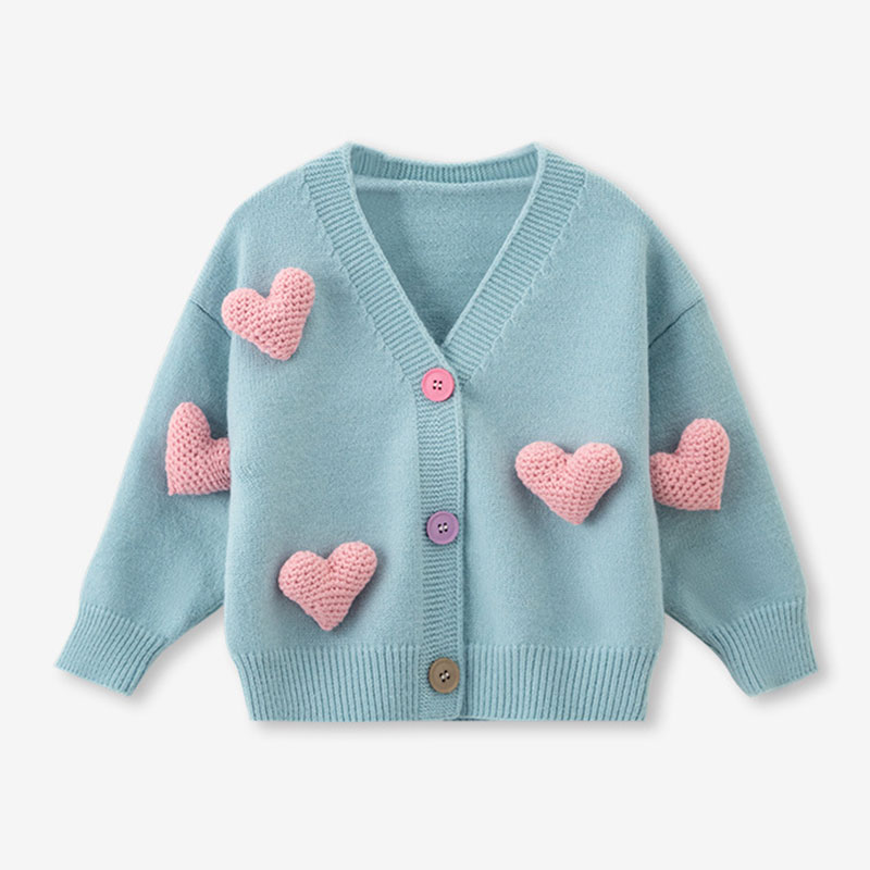 Winter Clothing For 1 Year Old Girl - Manteau cardigan Love Will pour filles,