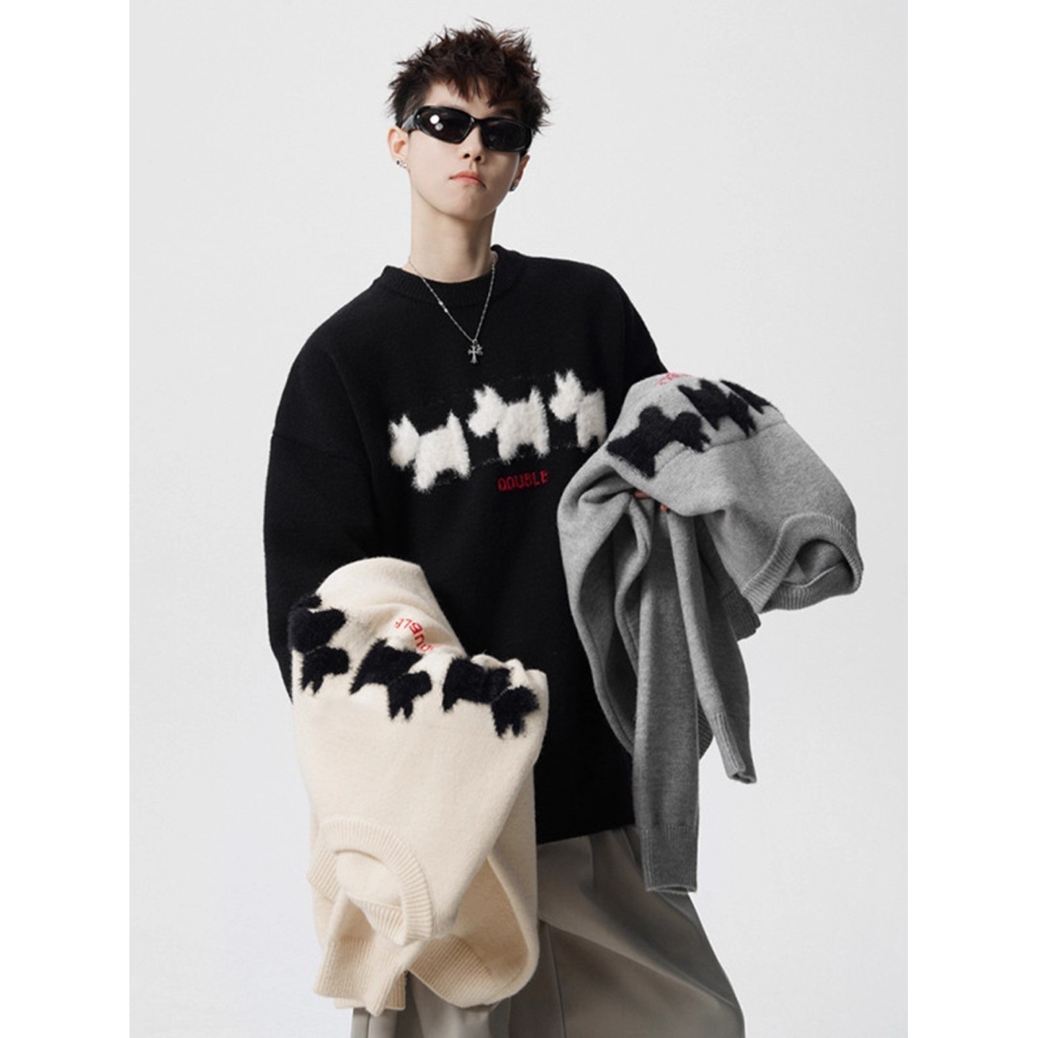 Winter Clothing Brands - Pull à col rond pour hommes