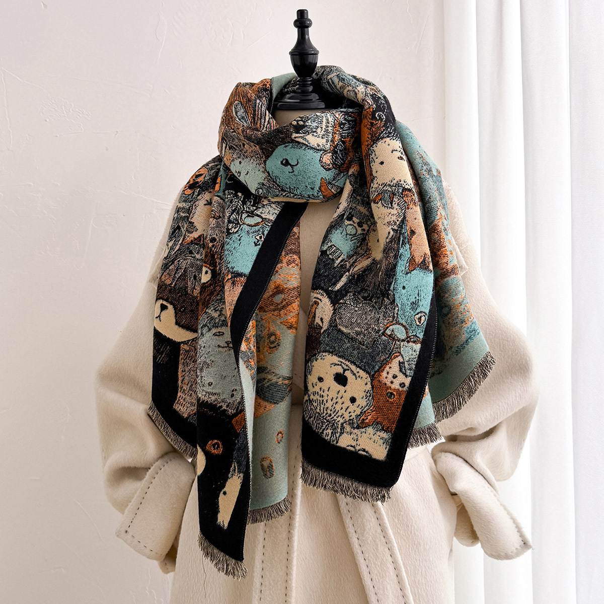 Écharpe en imitation cachemire - Cashmere Scarf Wrap avis et prix
