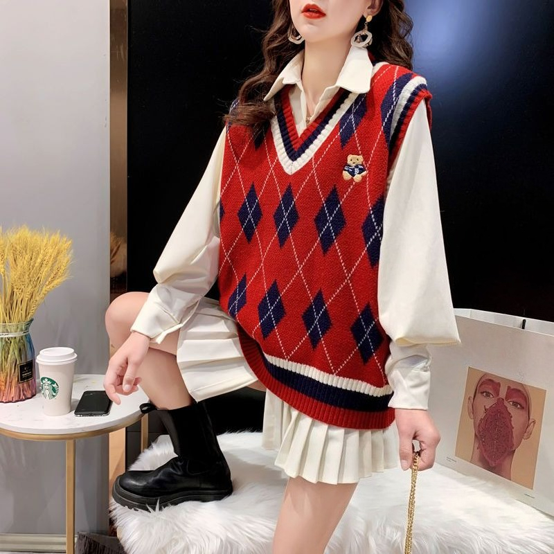 Gilets en tricot rouge pour fe - Winter Clothing Trends 2025 Women'S avis et prix