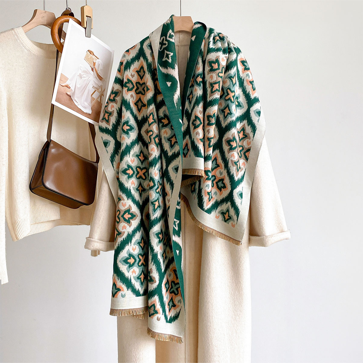 Écharpe réversible en imitatio - Cashmere Scarf Wrap avis et prix