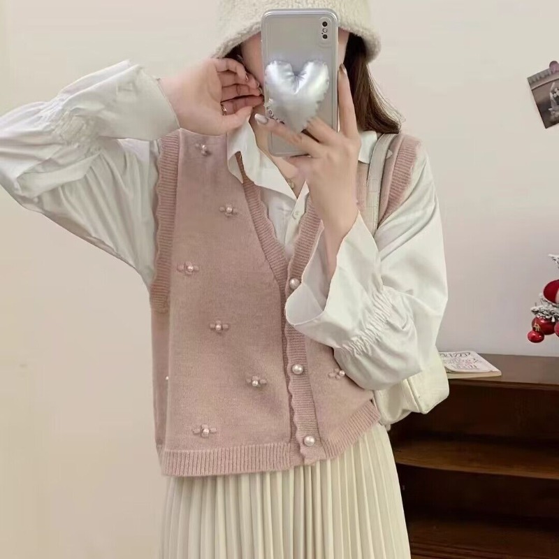 Gilets en tricot rose pour fem - Winter Clothing Trends 2025 Women'S avis et prix