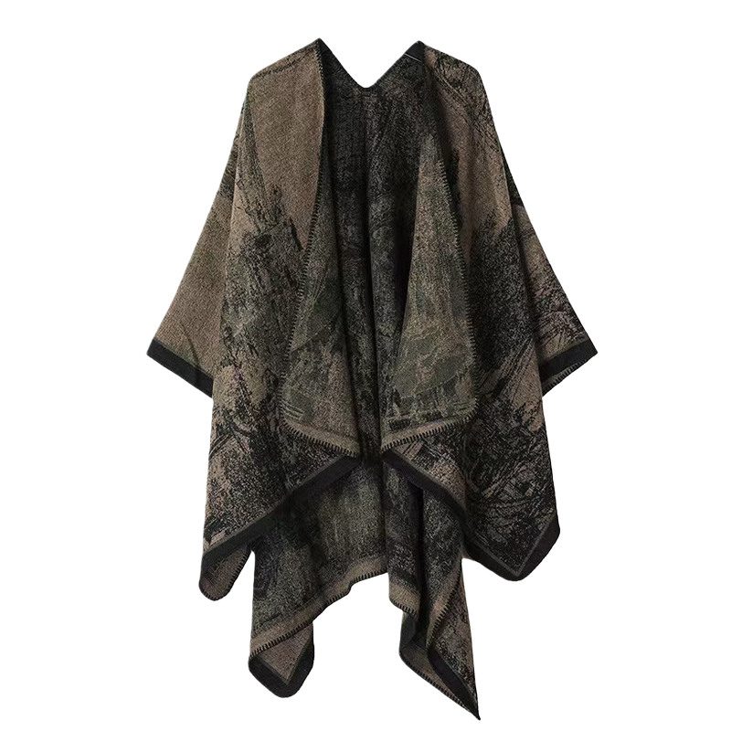 Châle tricoté imprimé pour fem - Winter Clothing Ideas For Women avis et prix