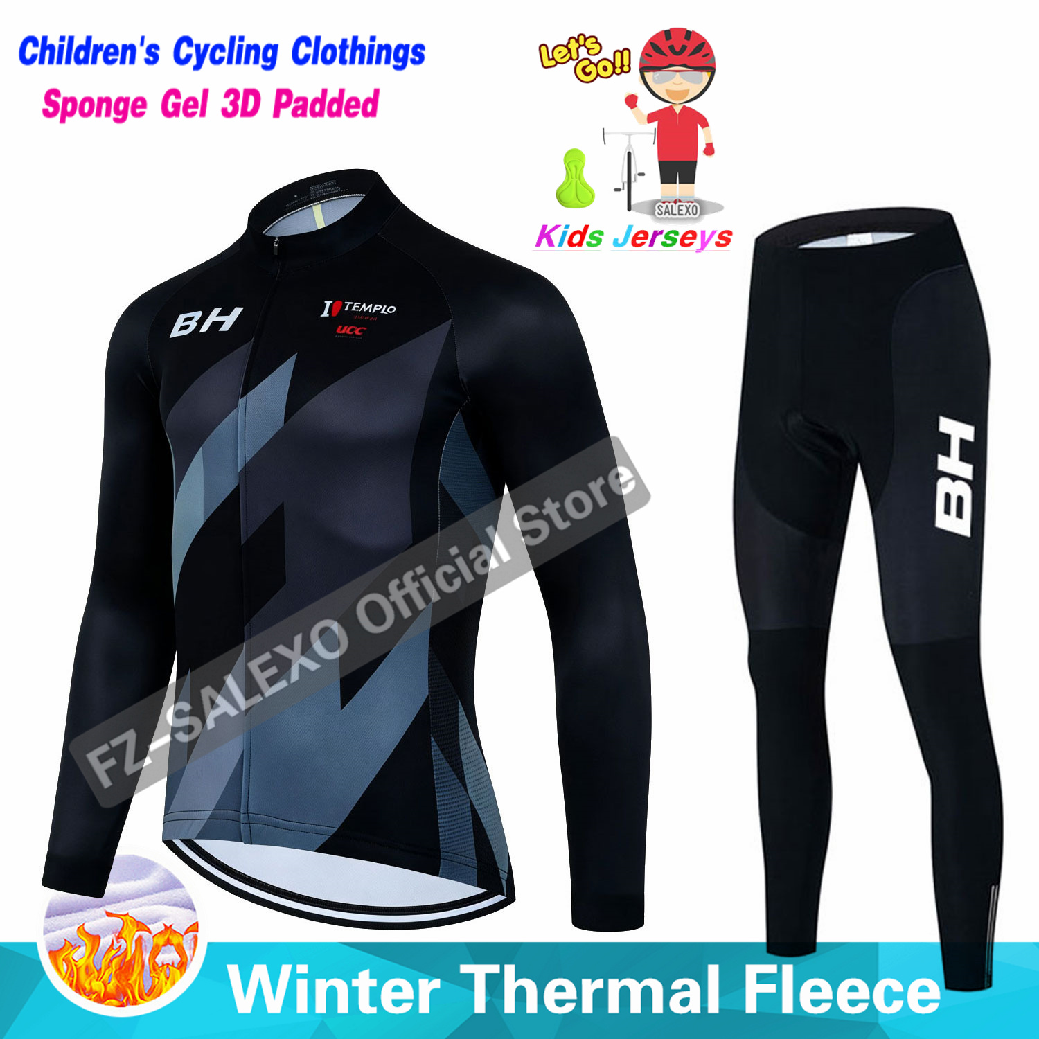 BH 2027 Ensemble de cyclisme d - Winter Clothing Kids Sale avis et prix