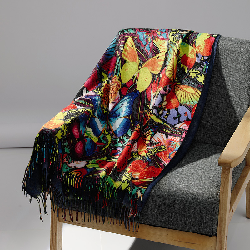 Marque de luxe peinture à l'hu - Cashmere Scarf Wrap avis et prix